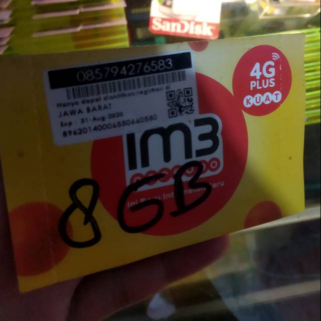 Kartu Perdana Indosat 8GB freedom