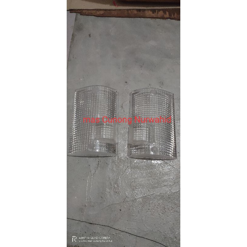 Kaca mika lampu sen sein kota riting senja L300 putih kristal variasi