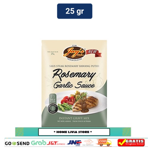 

Jay's Kitchen Rosemary Garlic Steak Sauce 25 gr