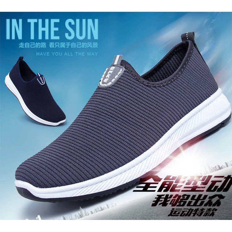 1001 IMPORT SEPATU SLIP ON PRIA SPORT  ONKE + BOX DAN KAOS KAKI !!! - 3 WARNA-7