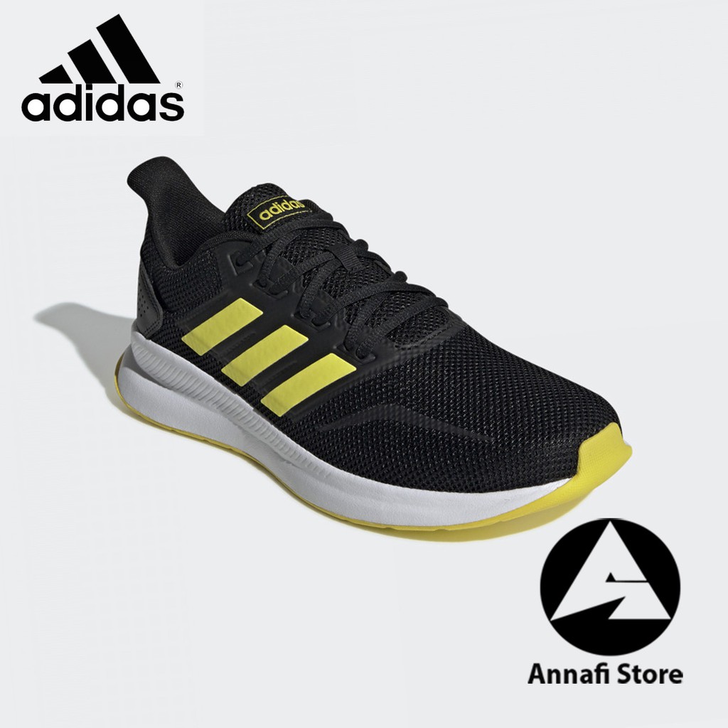 JUAL SEPATU RUNNING PRIA ADIDAS RUN FALCON F36206 BLACK ORIGINAL