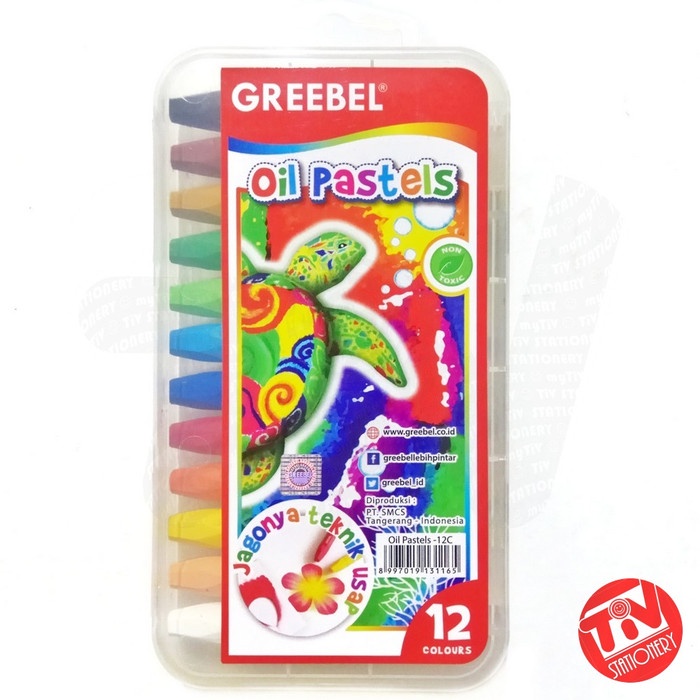 

PASTEL-DRY-OIL- CRAYON GREEBEL OIL PASTELS 12 WARNA -OIL-DRY-PASTEL.