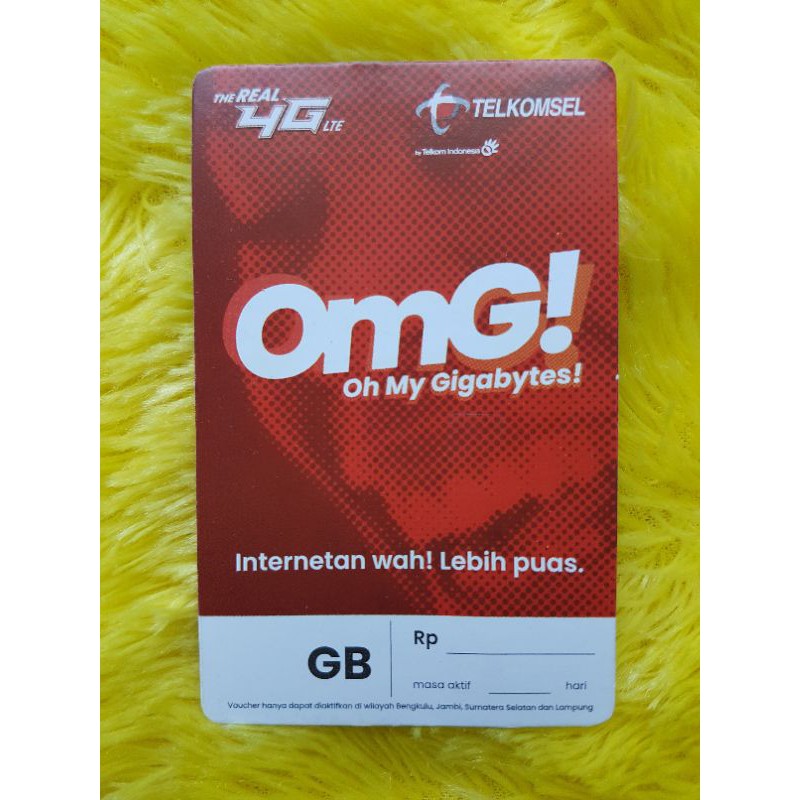 Voucher Telkomsel 2gb 5hari sumbagsel zona 1