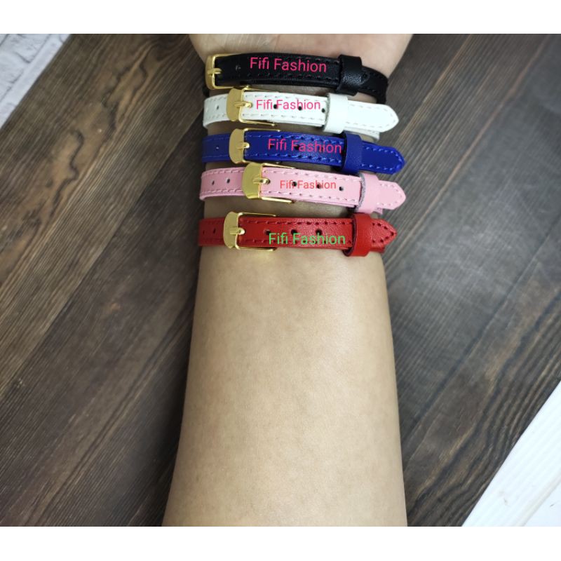 Fifi Fashion Gelang Tali Kulit Untuk Charm Liontin Mainan Pandora 12#