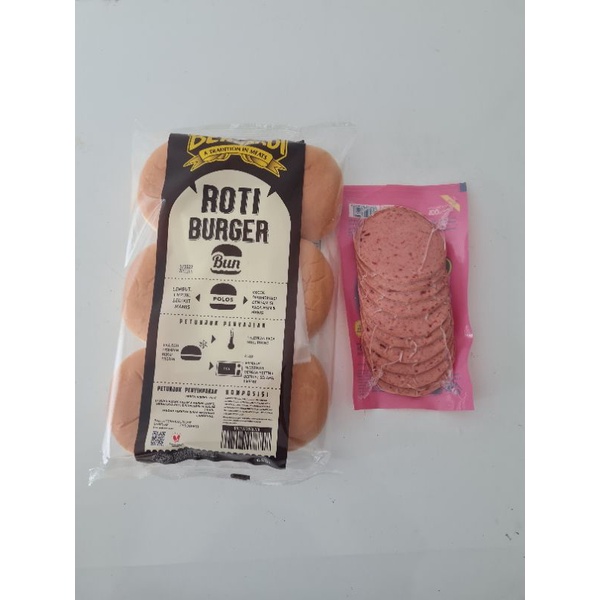 

paket roti burger & beef