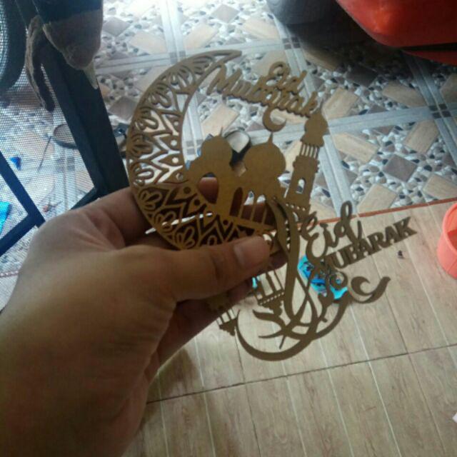 Hiasan Hampers Lebaran Cake Topper Eid Mubarak Ramadan Ramadhan Parcel