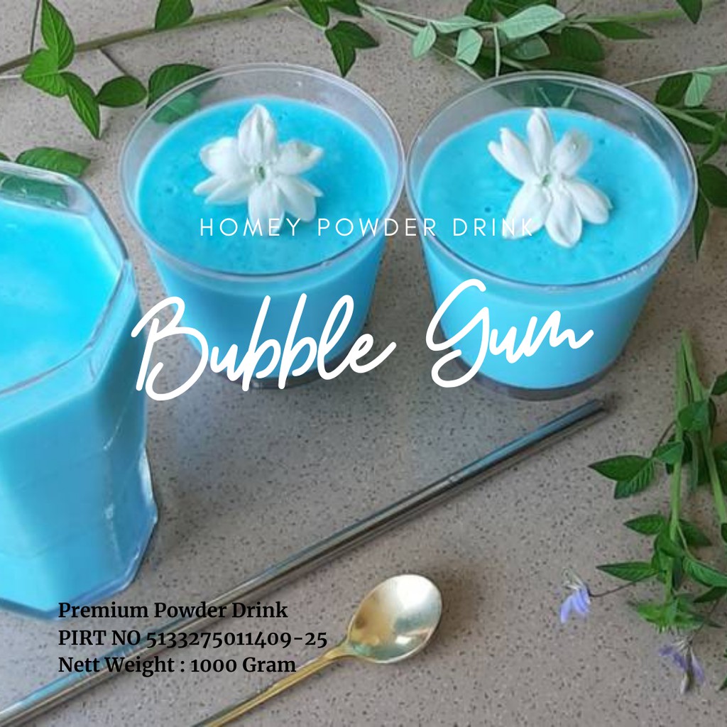 

MAR BUBBLEGUM DRINK POWDER 1KG/BUBUK MINUMAN BUBBLEGUM