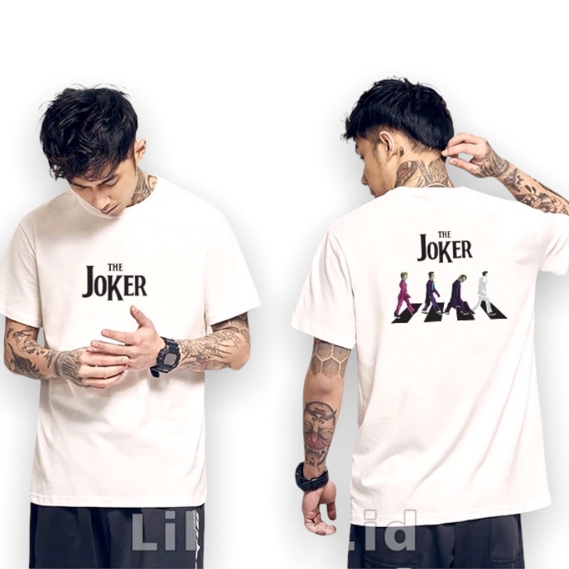 Lilipop Kaos Pria Baju Joker DC Distro Basic Tshirt Kasual