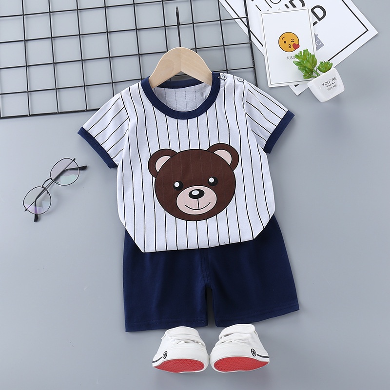 BOBOHO - SETELAN BAJU BAYI IMPOR / BAJU ANAK LAKI-LAKI / SETELAN KAOS ANAK / BAJU BAYI LENGAN PENDEK PART 2