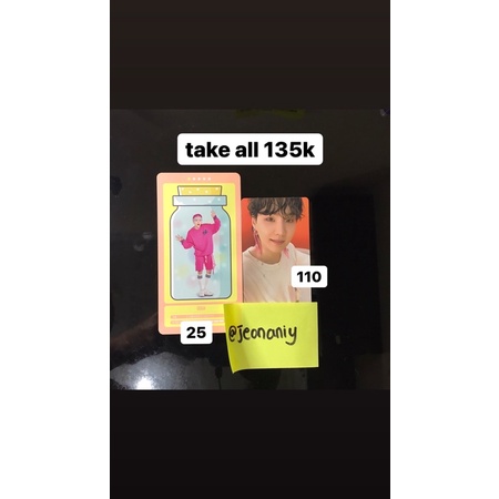 Booked Suga Photocard