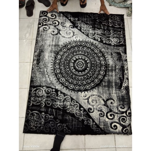 Karpet permadani black dusty elegance 120 x 160 cm