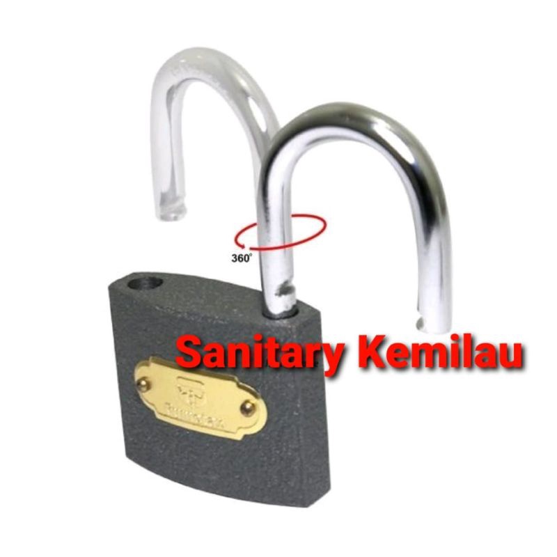 FUMETAX - Iron Padlock - Gembok Pagar Rumah Warna Grey 50 mm - Gembok Rumah / Gudang