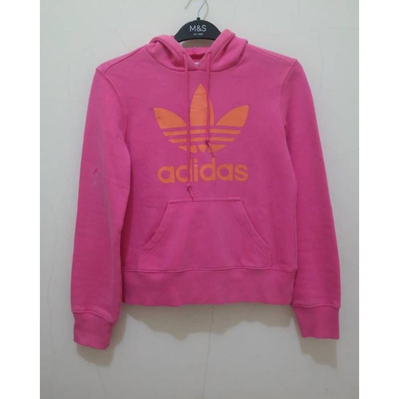 Jaket Hoodie Adidas Second Preloved Pink