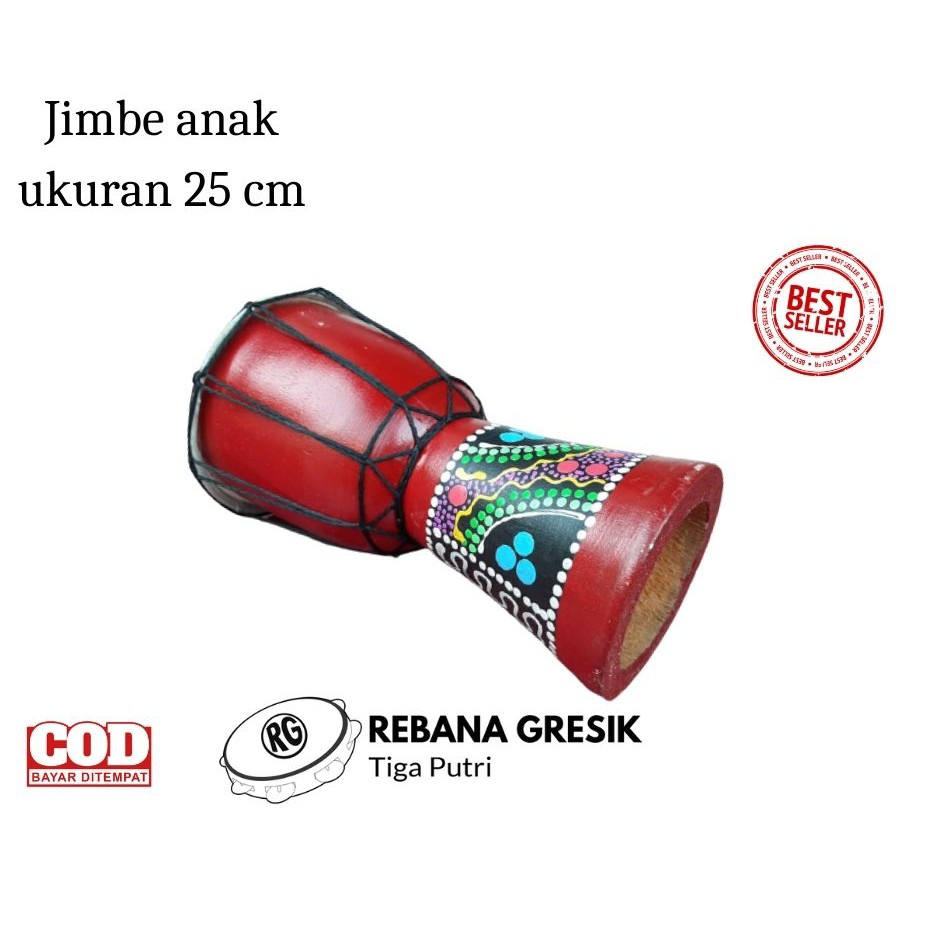 Alat Musik Tradisional Jimbe 25 cm alat musik darbuka djimbe murah