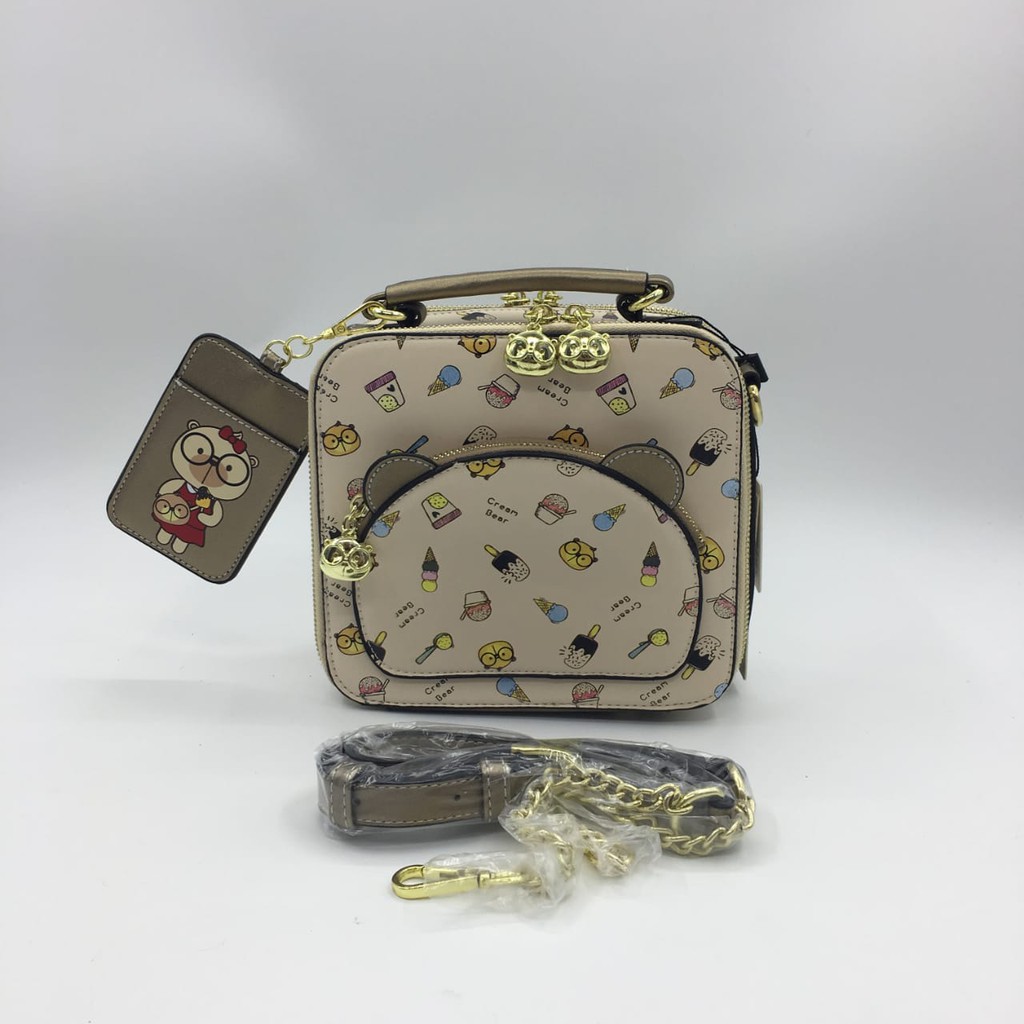 Tas Cream Bear C10813