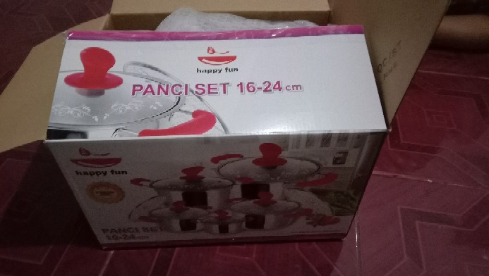 Panci Set 5 Pcs + Steamer Happy Fun