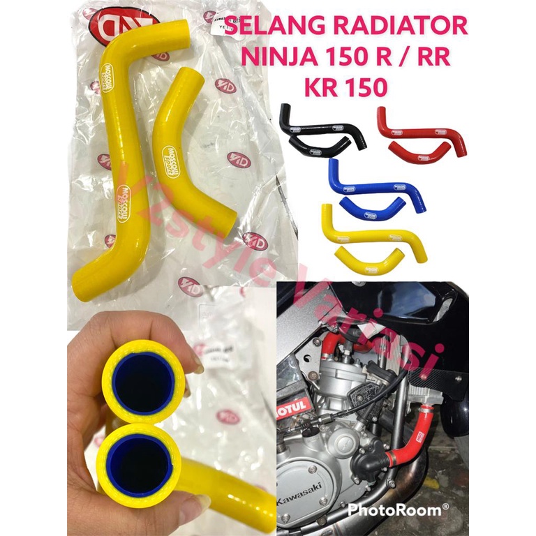 SELANG RADIATOR NINJA 150 R RR KR 150 KR150 THAILAND SET 2 pcs BENTUK SLANG RADIATOR HOSE KAWASAKI NINJA150R NINJA 150RR KR 150 Motorcycle Silicone MOSCOW Selang Radiator Hose Kit Heater Engine Water Pipe Pipa Selang radiator Ninja R RR SS KRR PNP IMPORT