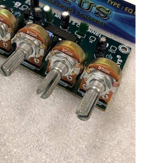 ♥ Kit Equalizer 5 Channel Lotus Tunersys Potensio Putar ✭