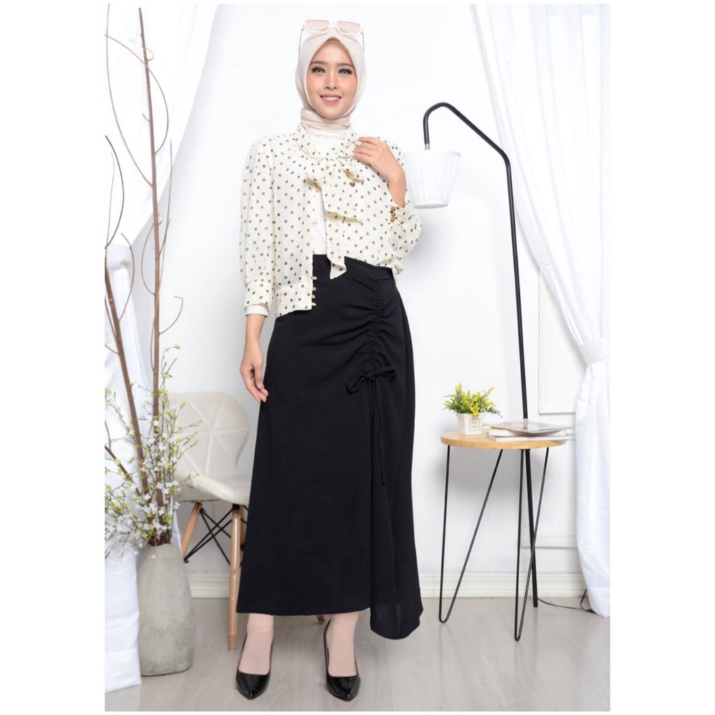 Rok Skirt Serut Crinkle Airflow kekinian Terlaris  Best Seller