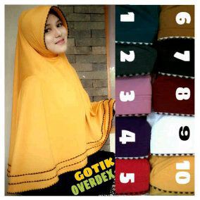 Jilbab khimar jumbo simple pet antem 80 x 115 bergo syari / syar'i instant / hijab instan wolfis