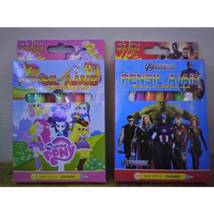 

Spidol Pensil Warna Cat Air Magic Ajaib Unik