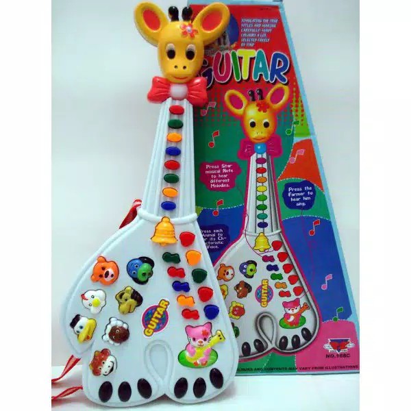 Mainan Anak Gitar Jerapah / Gitar Animal - Mainan Edukasi -  A024