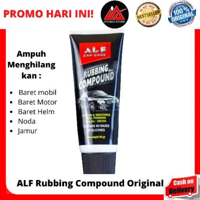 ALF RUBBING COMPOUND Polish Penghilang Baret Lecet Dan Pengkilap Body Mobil Motor Helm Cod oleh