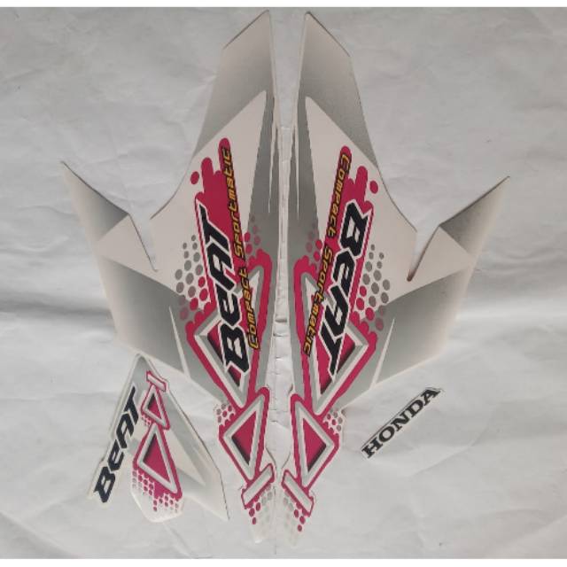 stiker striping honda beat karbu 2011 putih