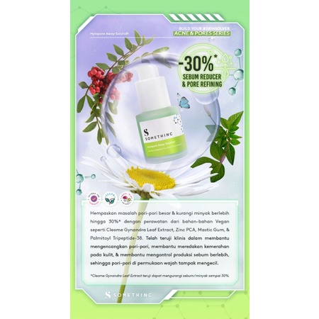 (GOSEND/COD) SOMETHINC HYLAPORE AWAY SOLUTION Serum20ml - SERUM OIL CONTROL | MENYAMARKAN PORI-PORI