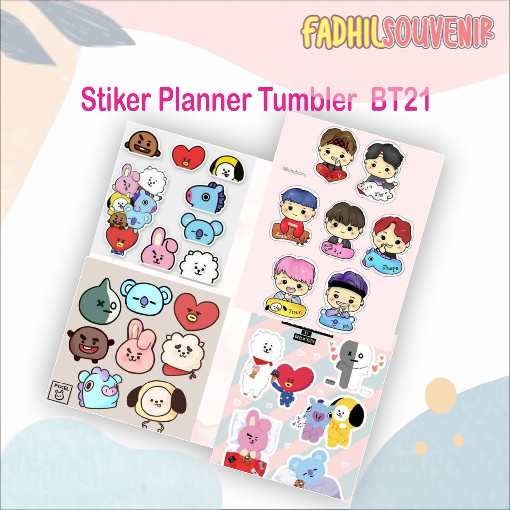 

READY Stiker Mini Pack BT21 BTS sticker case hp laptop Fadhilsouvenir