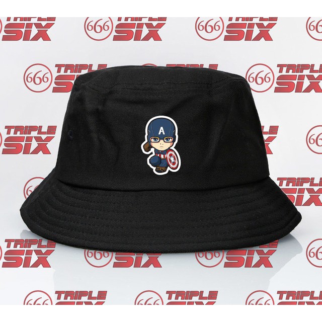Topi Bucket Marvel Captain America Chibi