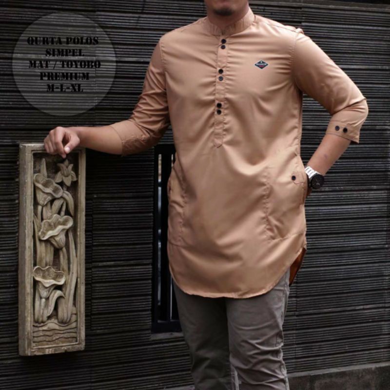 Koko Kurta Pakistan Kombinasi Oxspord Busana Muslim Pria Original Premium Dewasa Remaja Lengan Pende