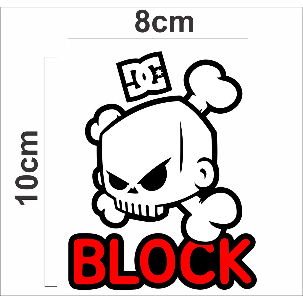 

Stiker cutting gambar tengkorak block