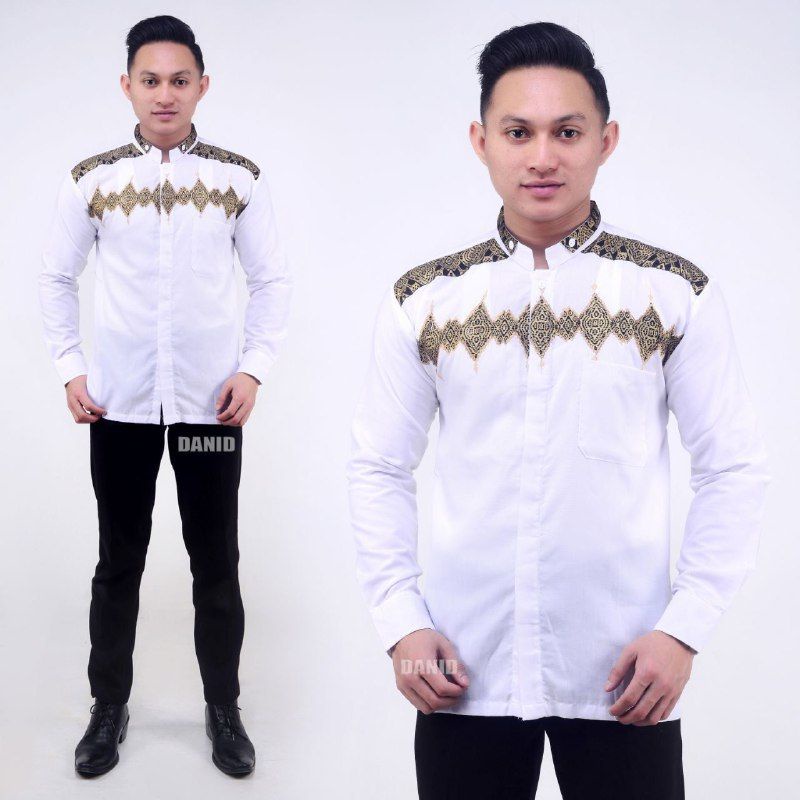 Baju Koko putih dewasa | Koko Putih Lengan Panjang | Baju Kokoh Pria