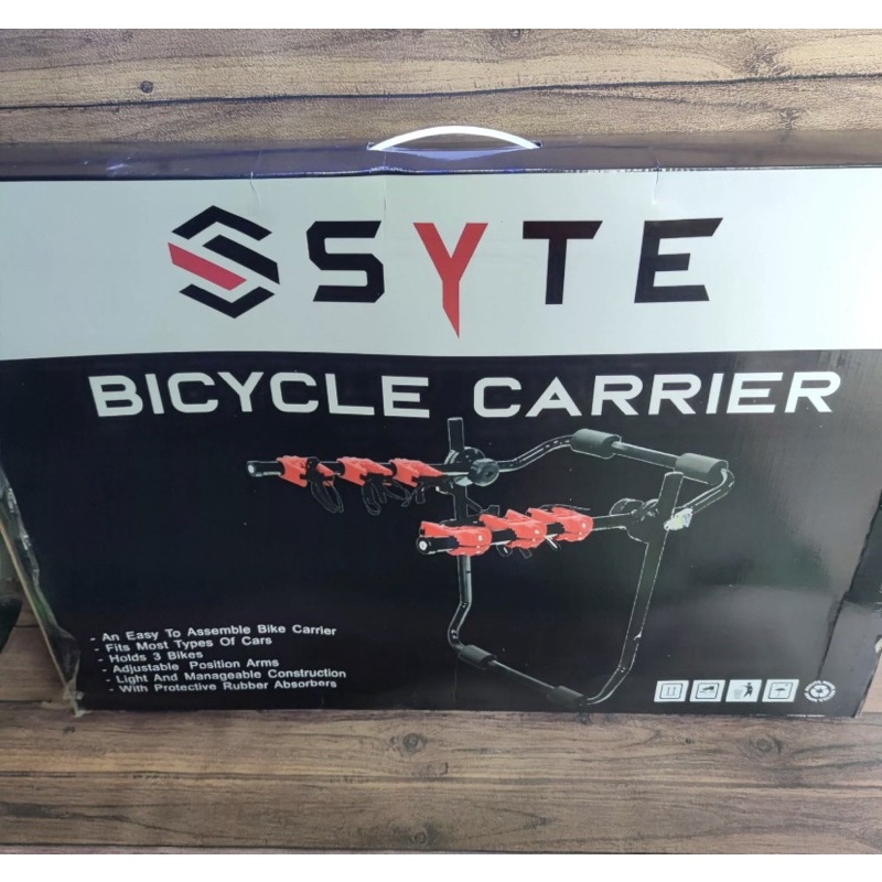 Bike Carrier SYTE Bracket Dudukan Rak Bagasi Kapasitas 3 Sepeda