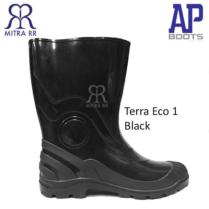 Sepatu AP boot Terra Eco 1 Black Sepatu Boots Hitam Pendek Terra Hitam