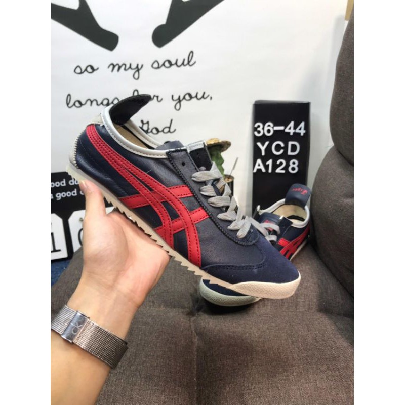 sepatu onitsuka tiger nippon navy red japan original