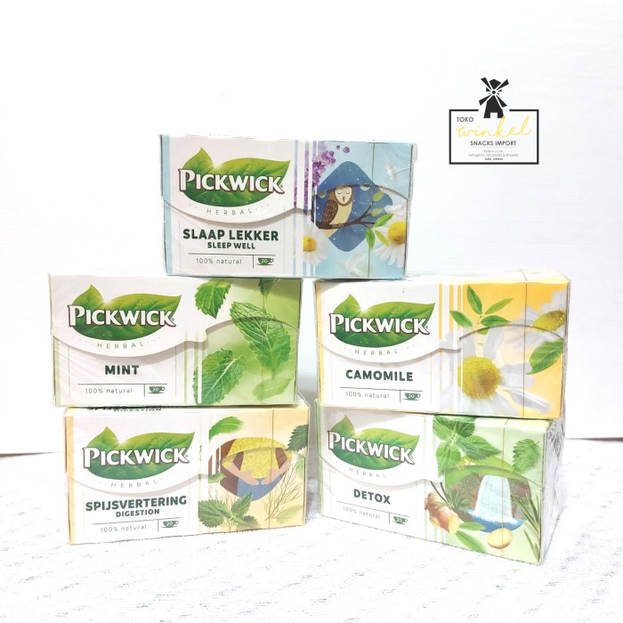 

ORIGINAL MURAH Teh pickwick Herbal Tea, 20 pcs - Mint