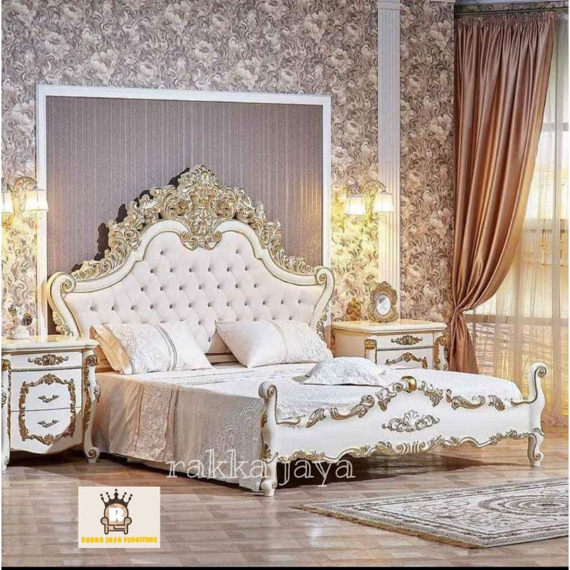 SET DIPAN UKIR LUXURY GOLD MEWAH
