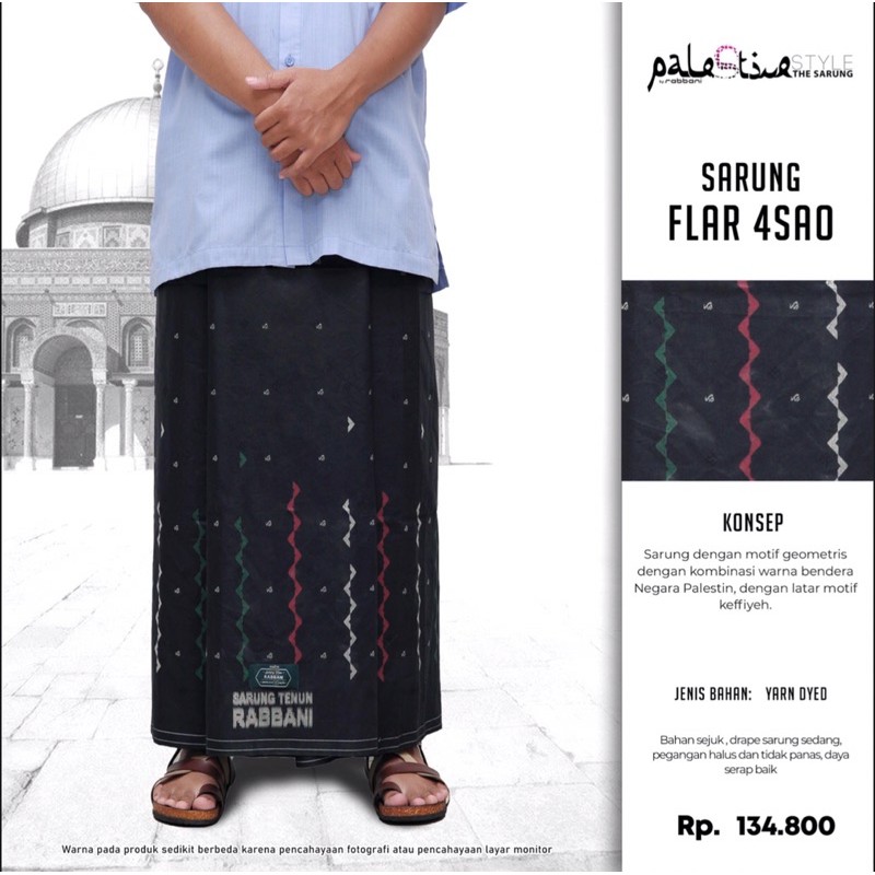 Rabbani - Sarung Palestine Tenun Flar 4SA0 Rabbani Original