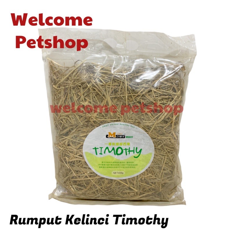 Rumput Kelinci Hay Timothy 400gr / Makanan Kelinci / Rumput Hay / Kelinci