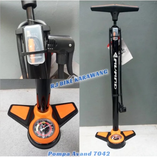 Pompa Angin Sepeda Avand PMA 7042 Plus Tabung Meteran