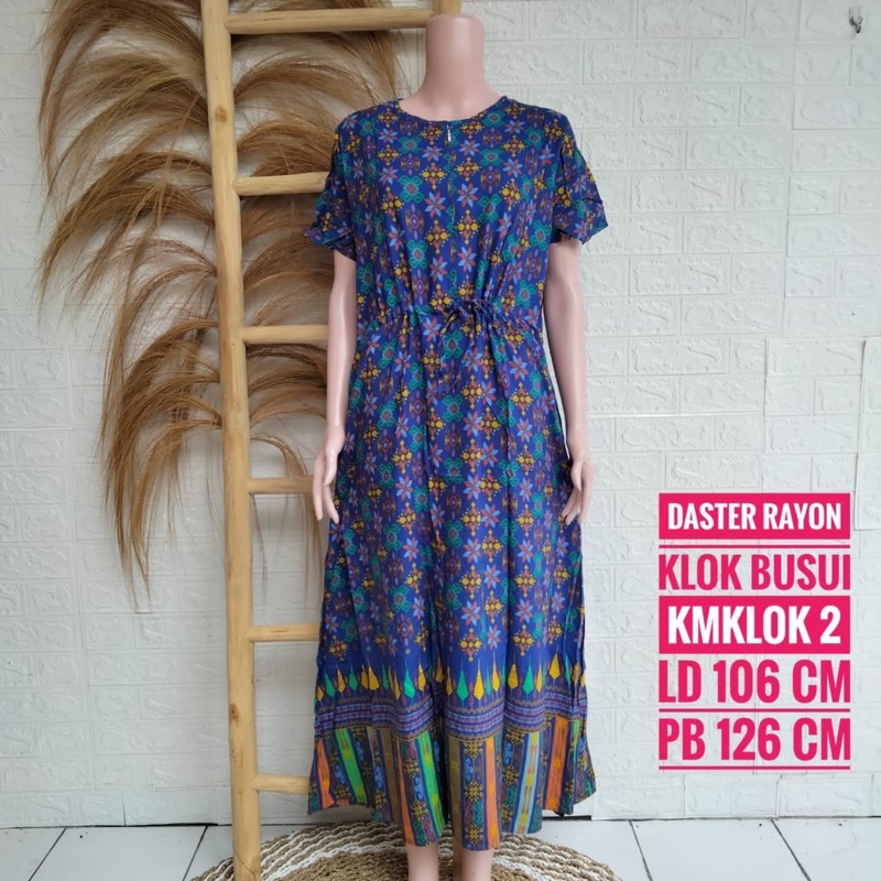 *Daster Rayon Klok Kuda Mas (KMKLOK)