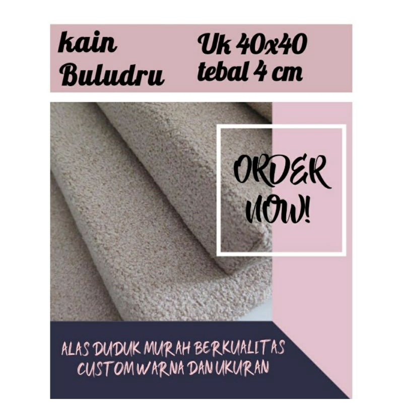 ALAS DUDUK / BANTAL DUDUK 40X40 KAIN BLUDRU