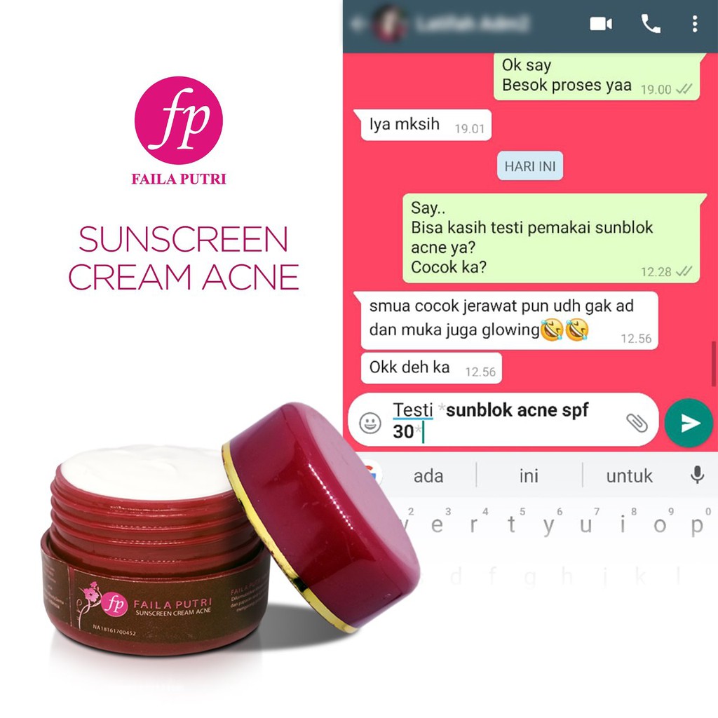 SUNBLOCK ACNE FP SPF 30 SUNSCREEN FAILA PUTRI