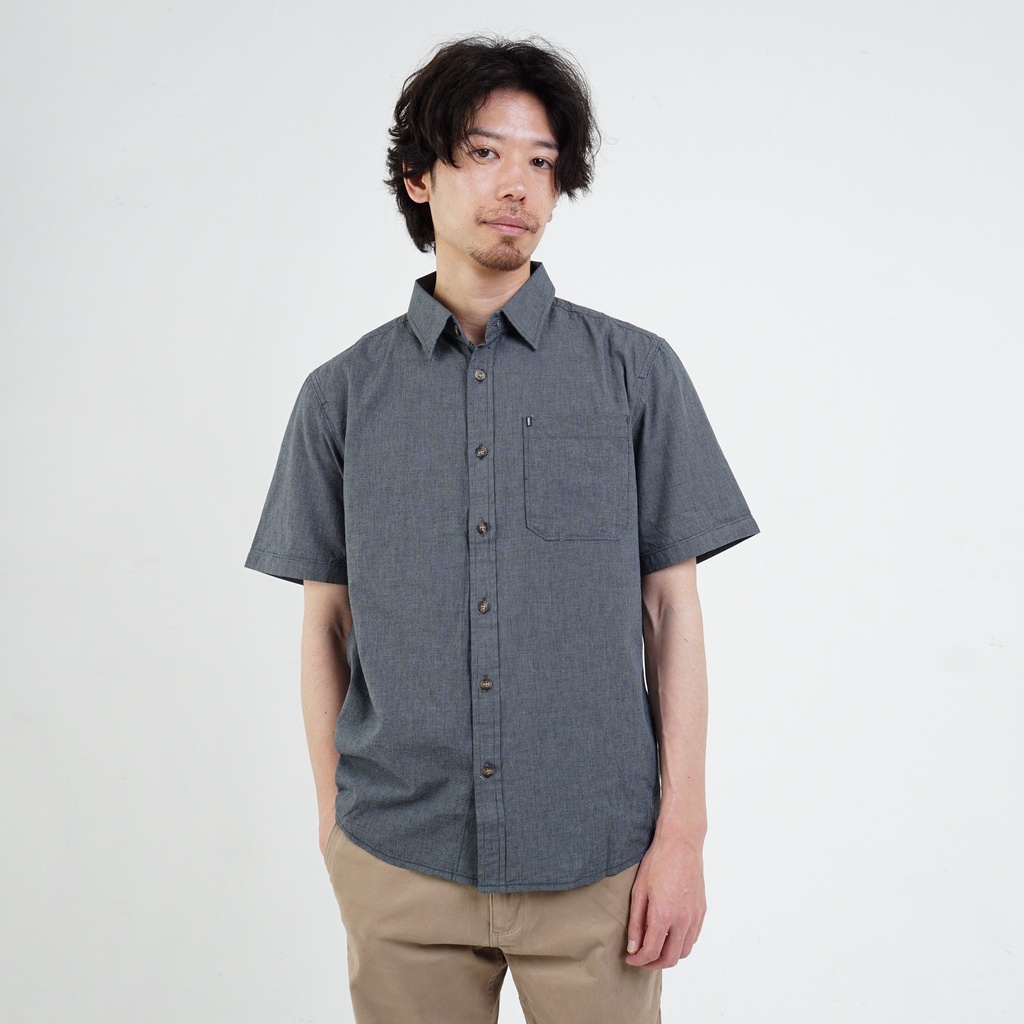 M.Gee Kemeja Pria Lengan Pendek MGee Original Denver C011 Navy