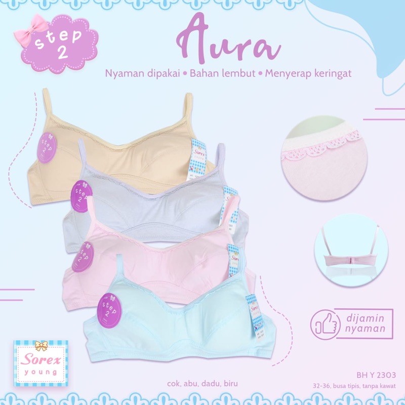 Minibra Anak Perempuan | ABG SOREX Young Y2303 step 2