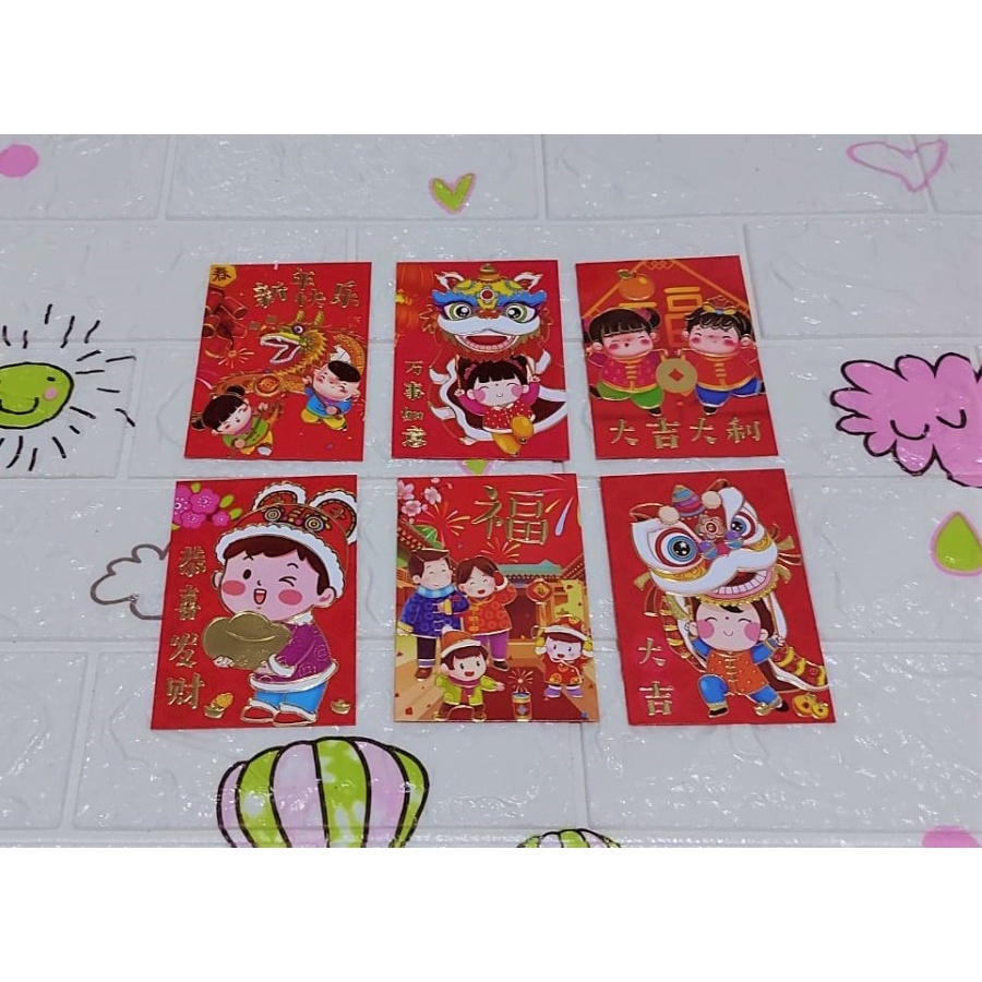 

Angpao Imlek Netral Lucu Murah LL1105 Isi 6 Tidak Mix Motif Artpaper