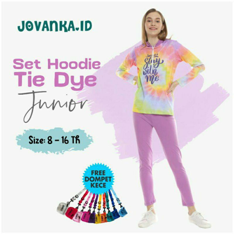 setelan jovanka hoodie tie dye