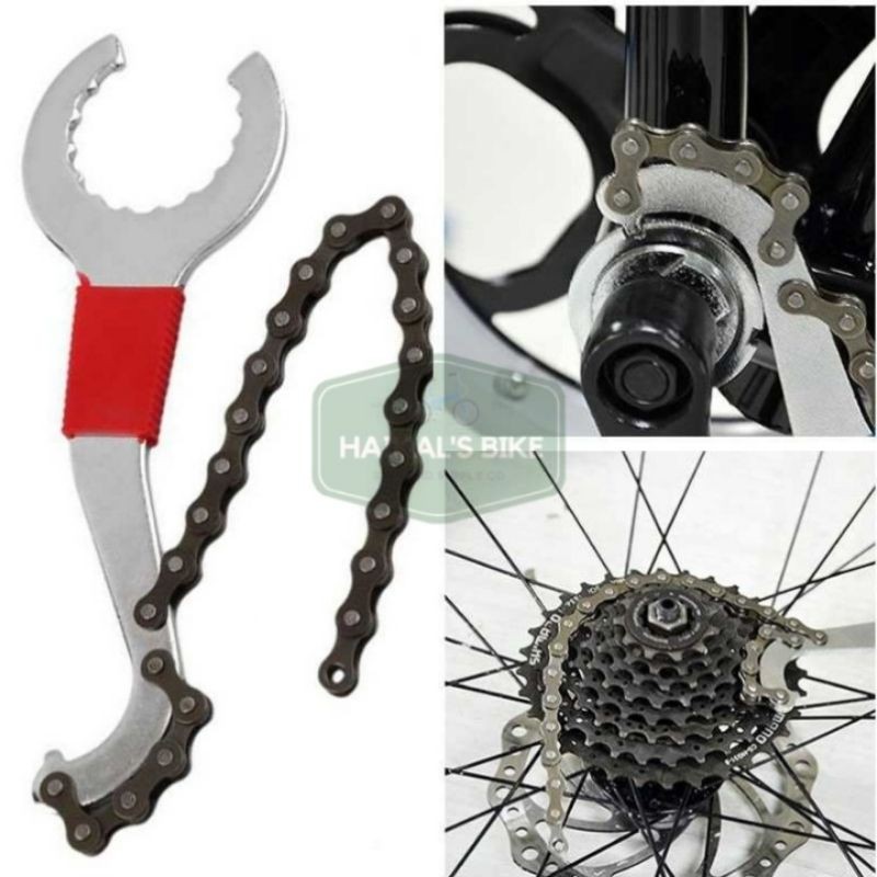 Paket alat penahan sprocket, bukaan bb, sprocket dan hollow tech ht sepeda.